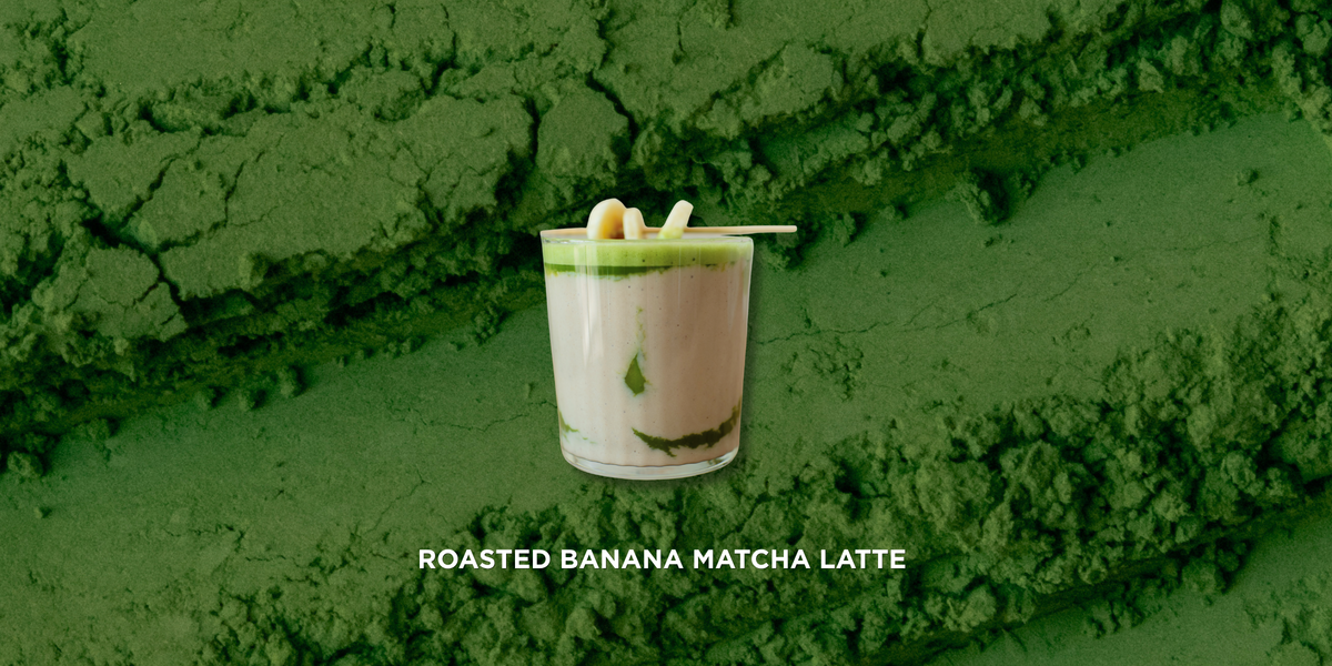ROASTED BANANA MATCHA LATTE RECIPE