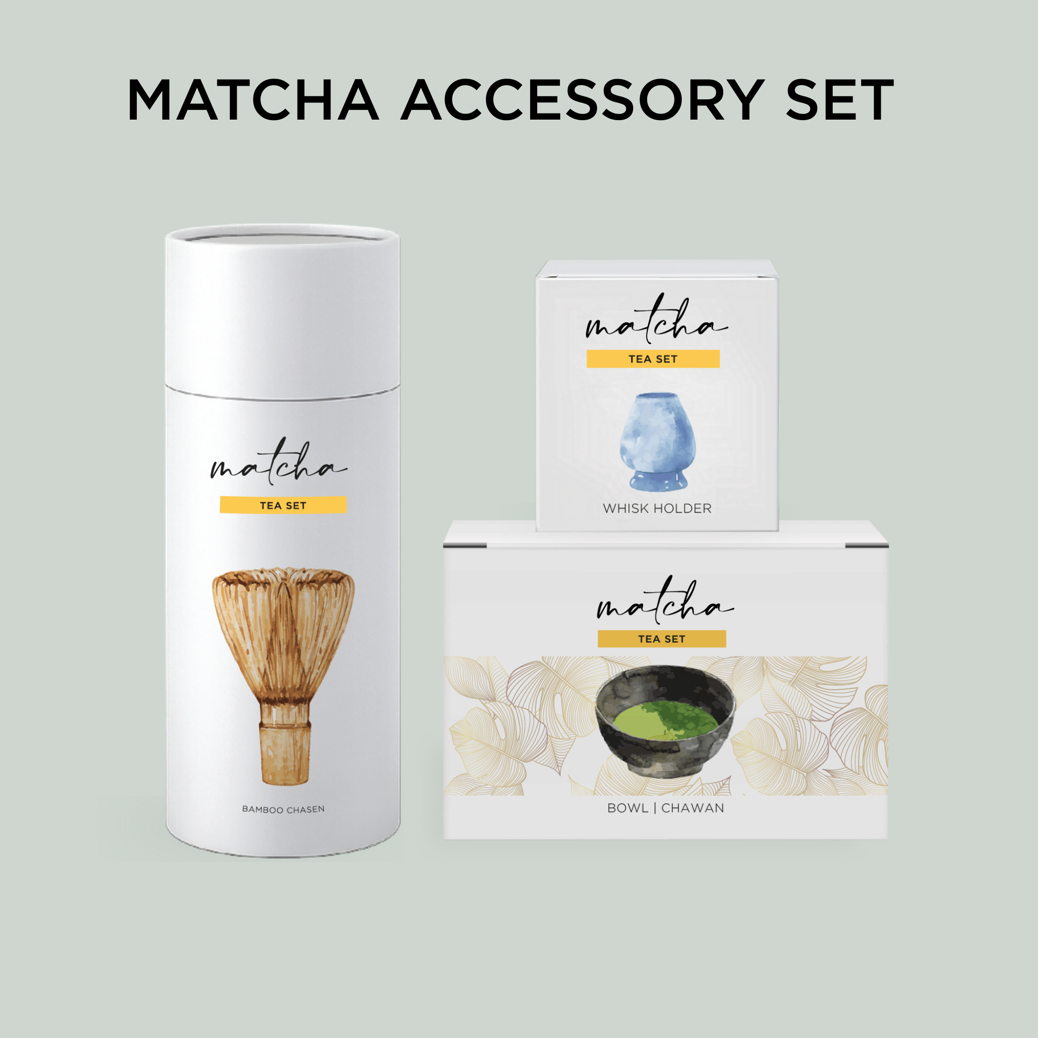 MATCHA ACCESSORY SET | Chasen, Chawan & Naoshi