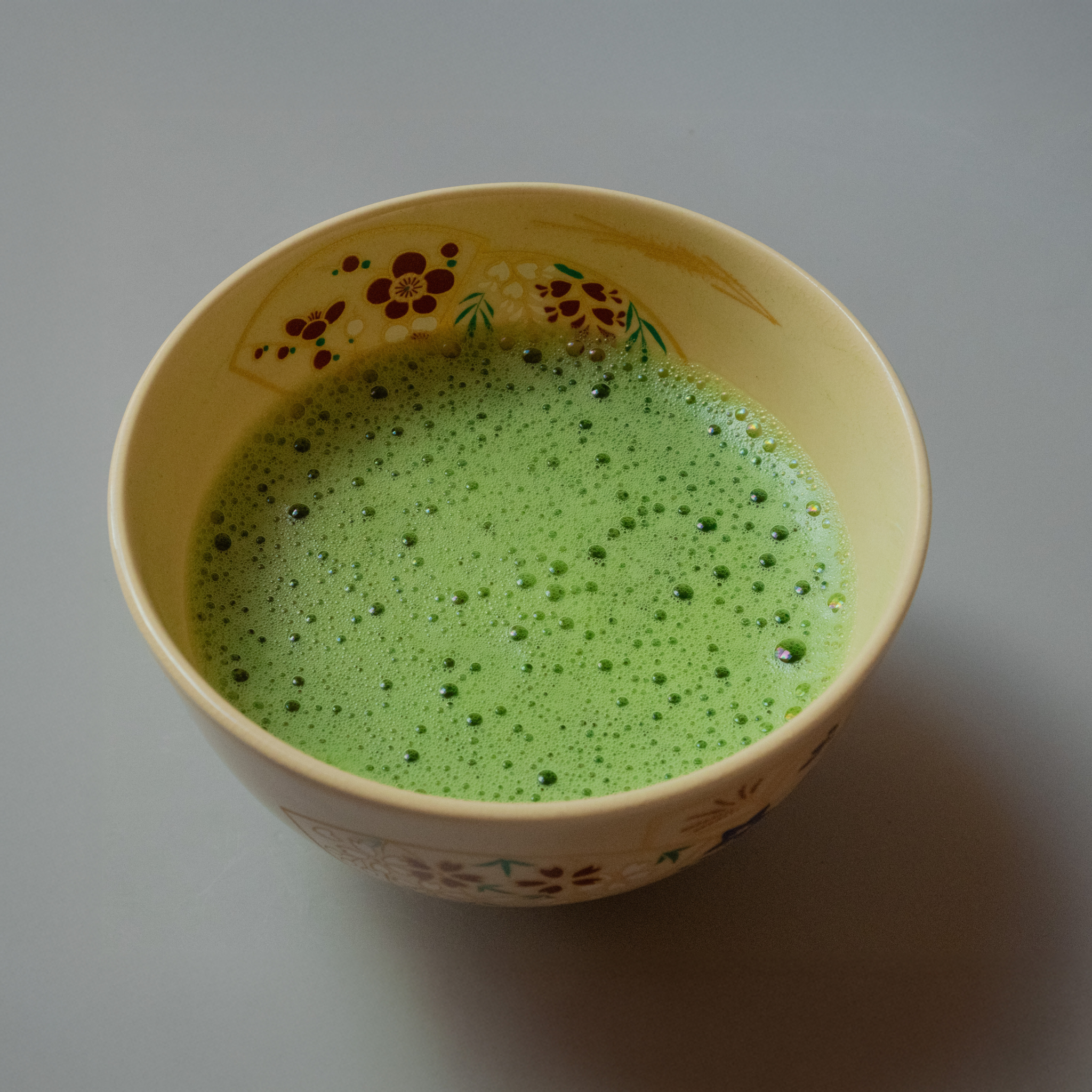 Matcha Yukimi Japanese ceremonial matcha prepared in a tea bowl