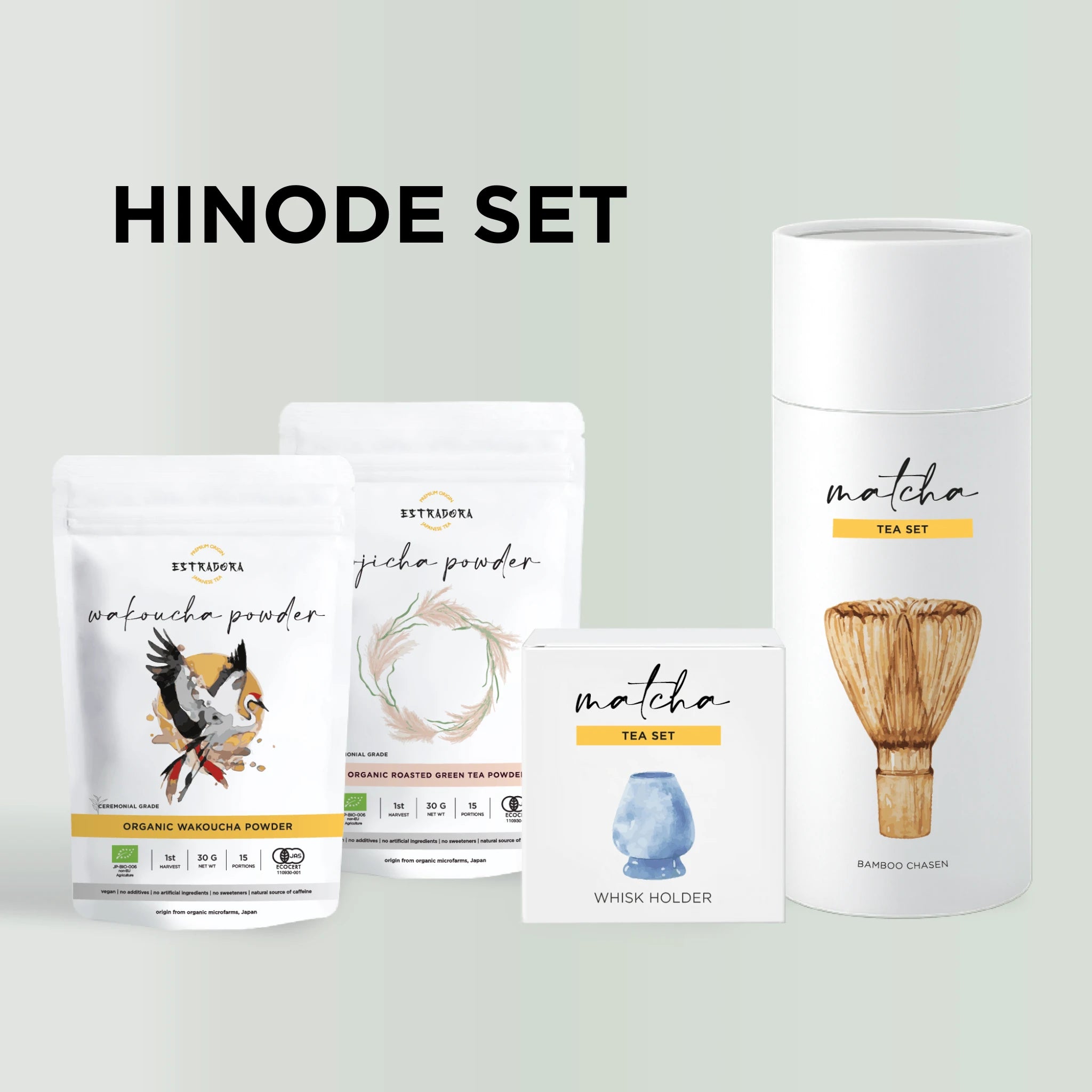 HINODE SET | Japanese Powdered Tea Starter Set