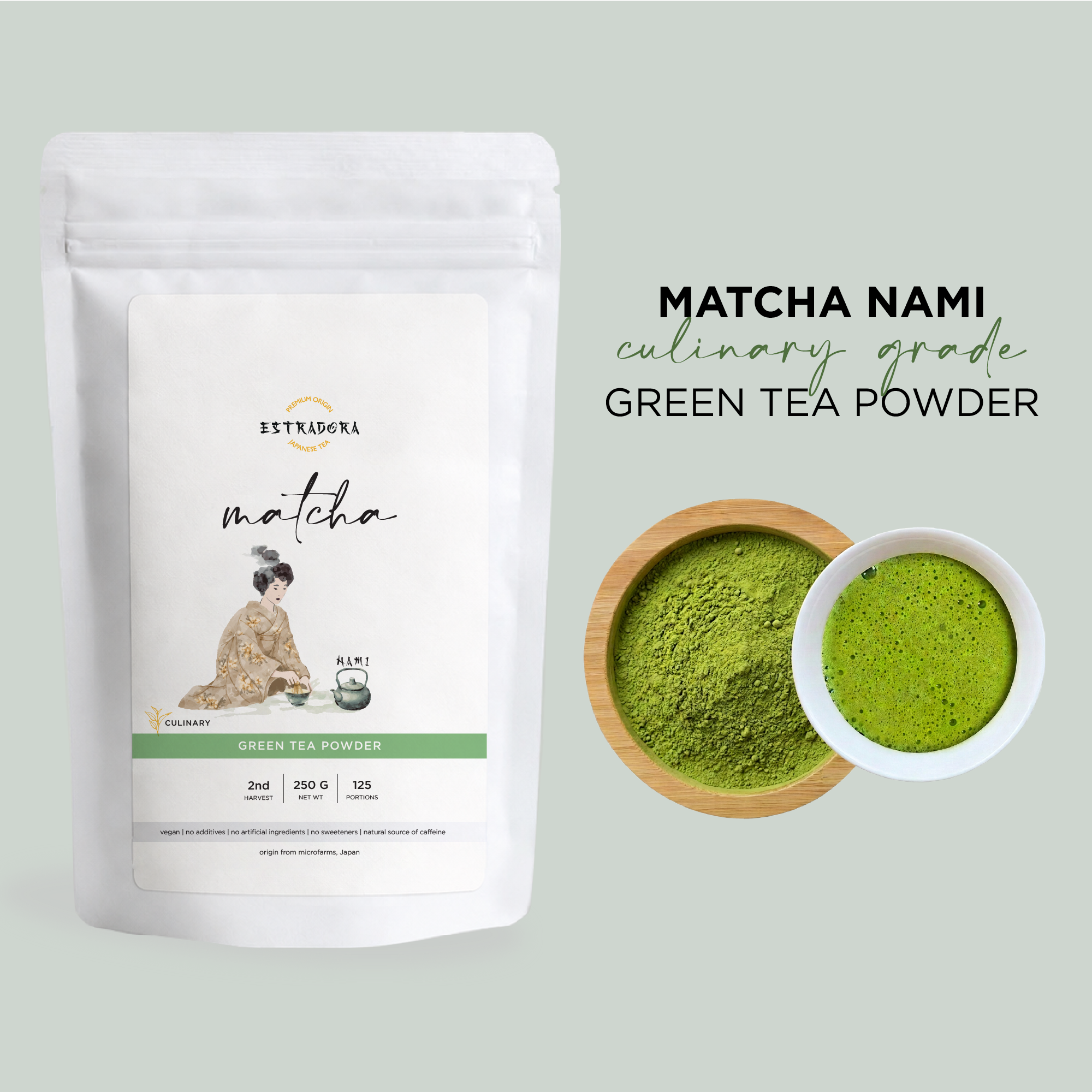 MATCHA NAMI CULINARY | JAPANESE MATCHA POWDER