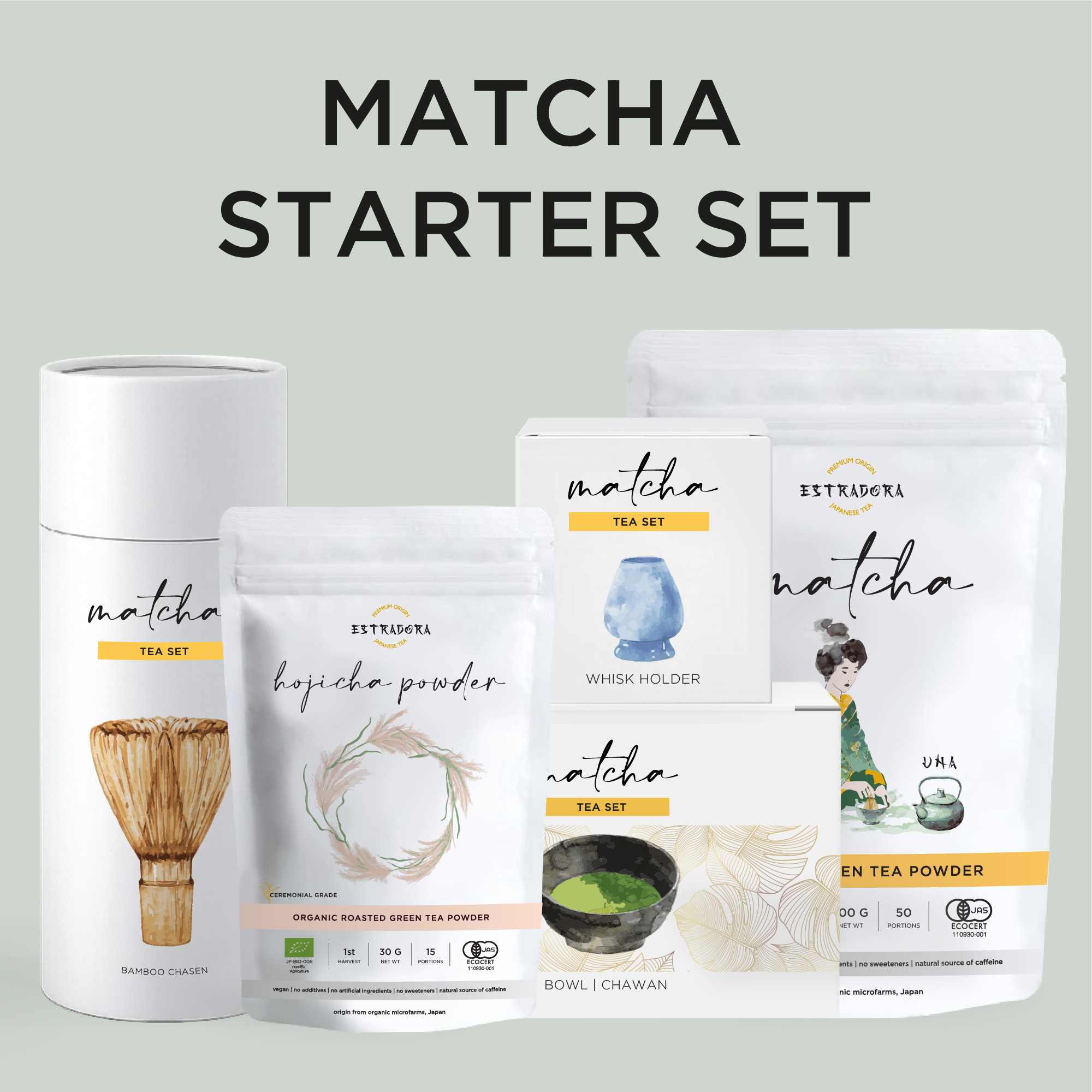 Matcha Una starter set | Japanese Matcha set