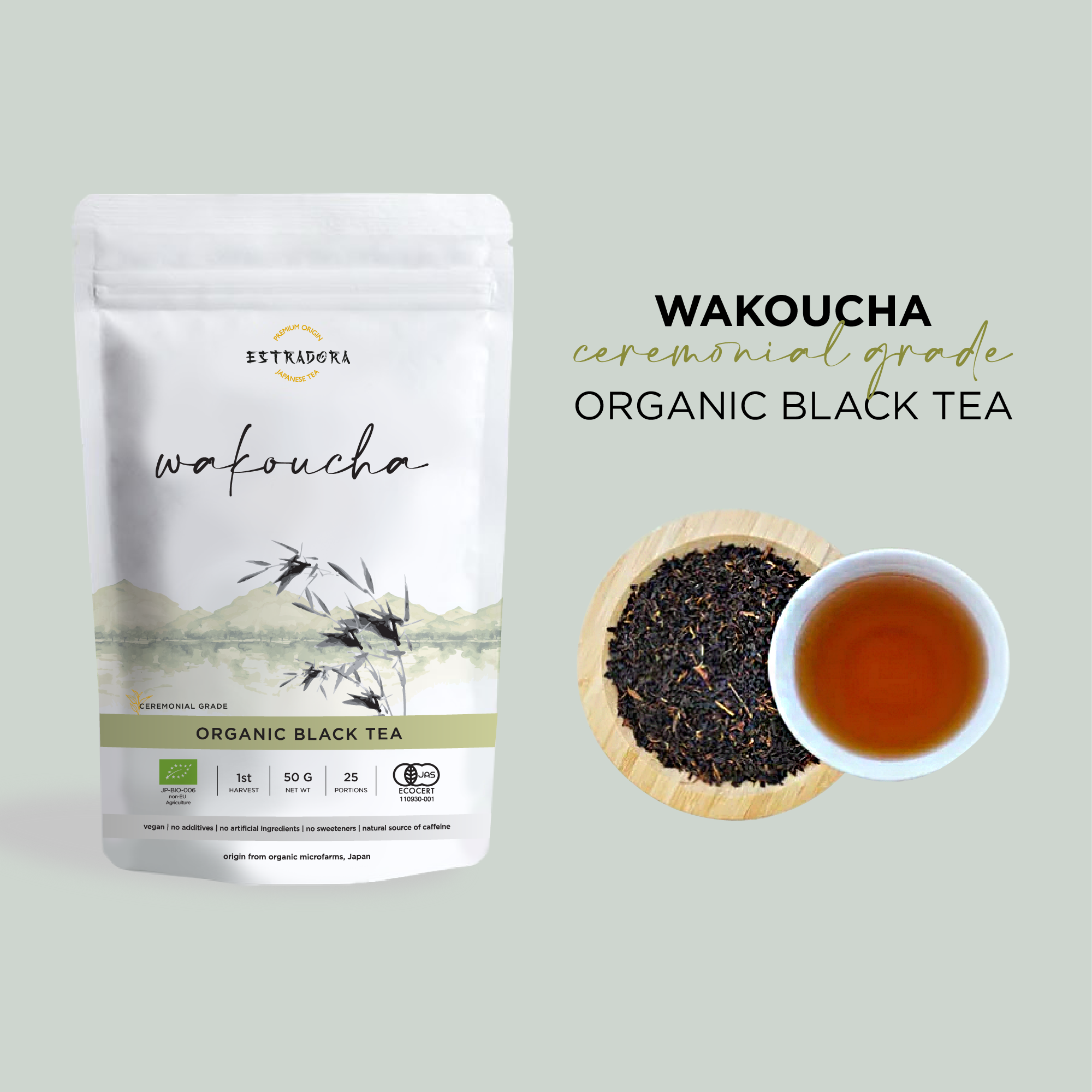 Estradora Japanese Organic black tea Wakoucha