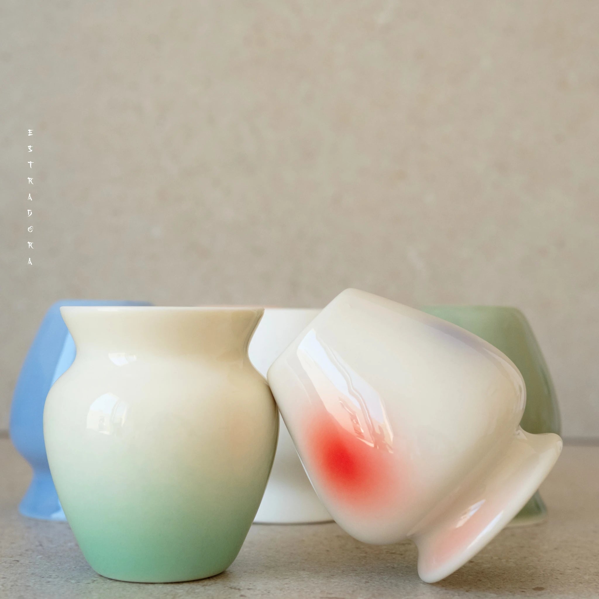 Assorted ceramic matcha whisk holders – modern chasen stand by Estradora
