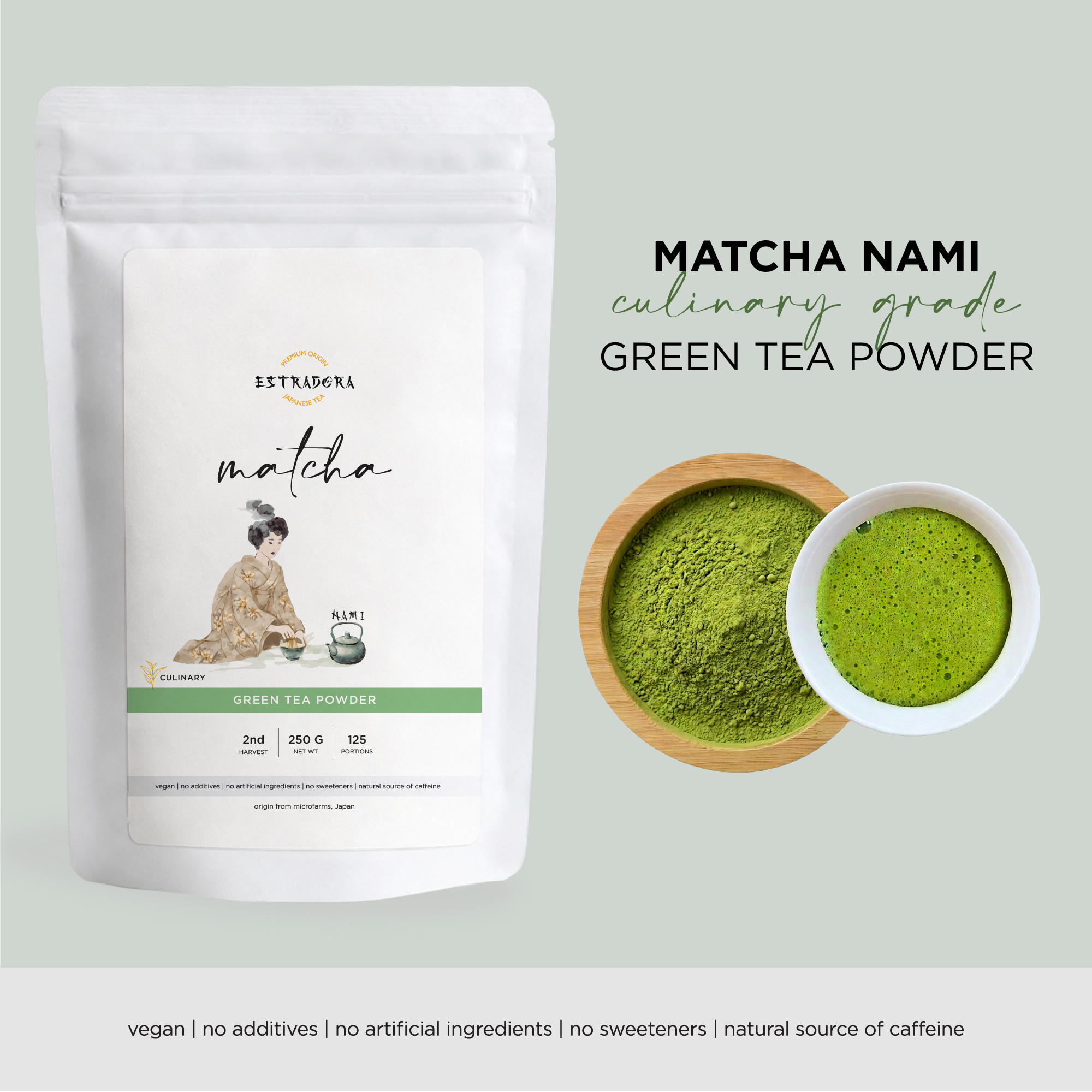 MATCHA NAMI CULINARY | Japanese Matcha Powder