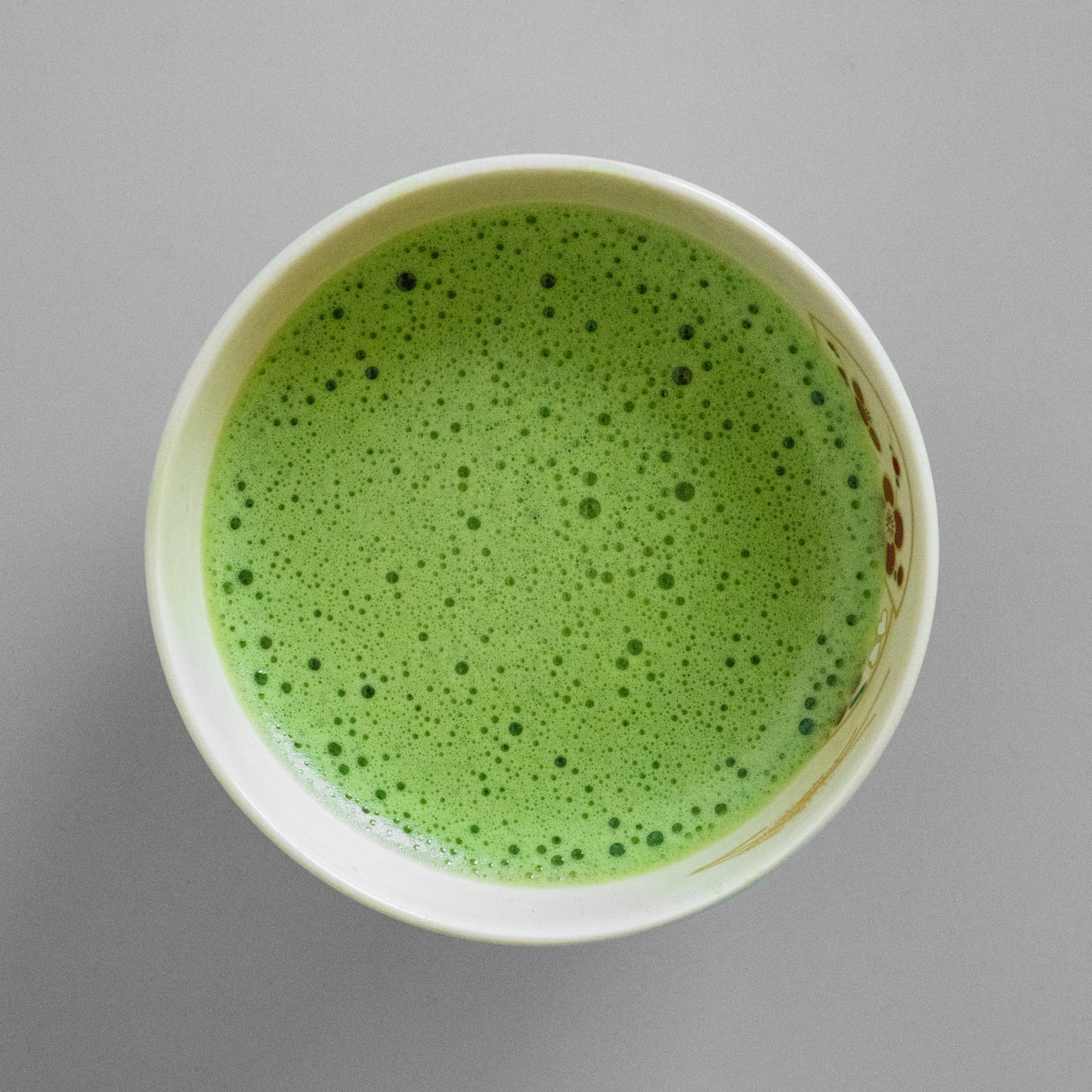 Matcha Una Japanese ceremonial matcha prepared in a tea bowl
