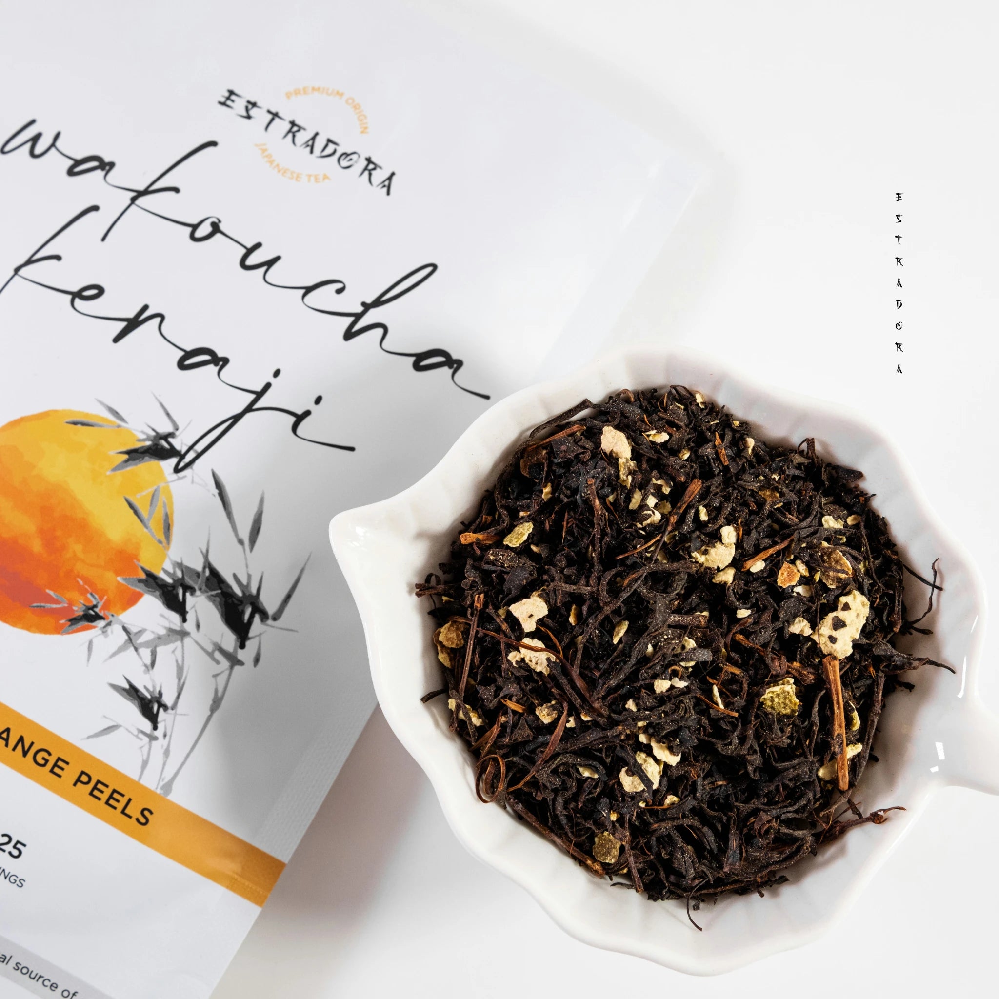 Wakoucha Keraji Japanese black tea with orange peels